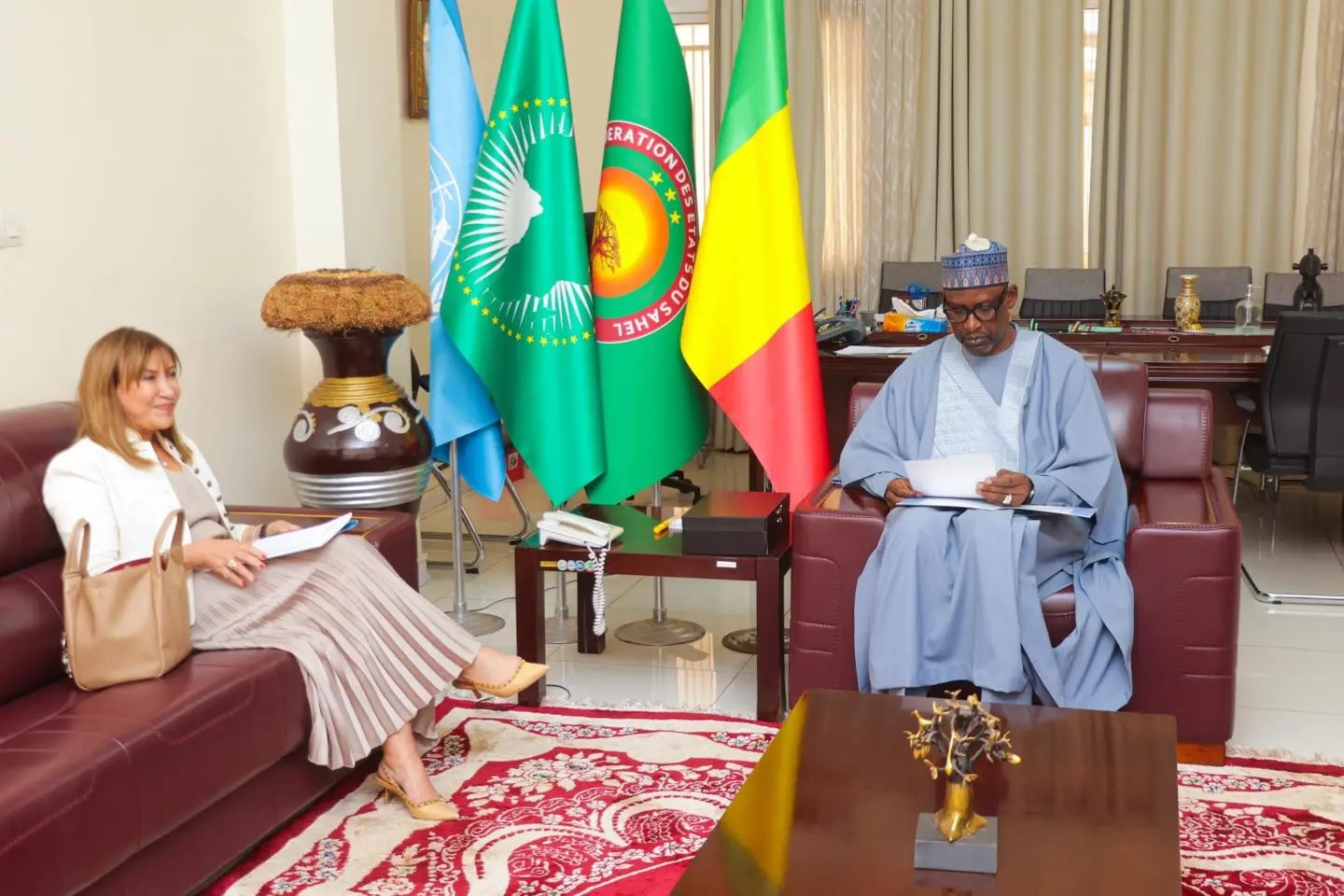 Mali: Abdoulaye Diop reçoit les nouveaux représentants de la BAD et du Système des Nations Unies