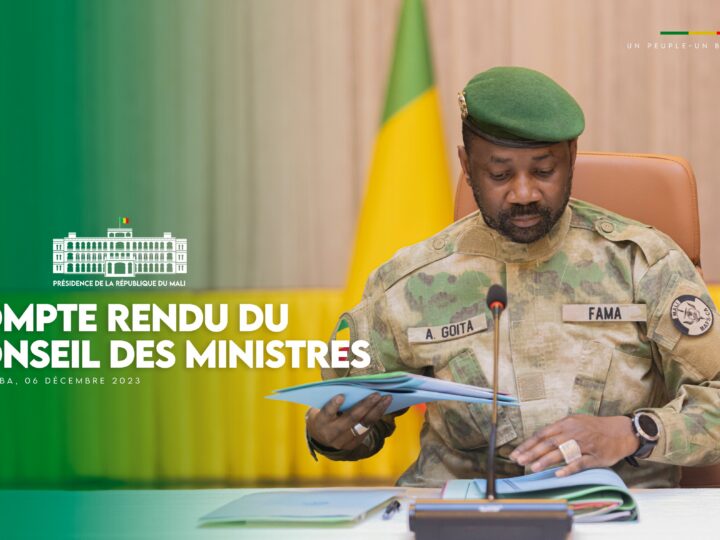 COMMUNIQUE DU CONSEIL DES MINISTRES DU MERCREDI 11 MARS 2026