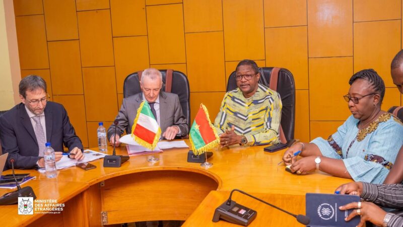 Diplomatie : Le Burkina Faso et l’Italie s’accordent pour une coopération revitalisée et respectueuse de la souveraineté