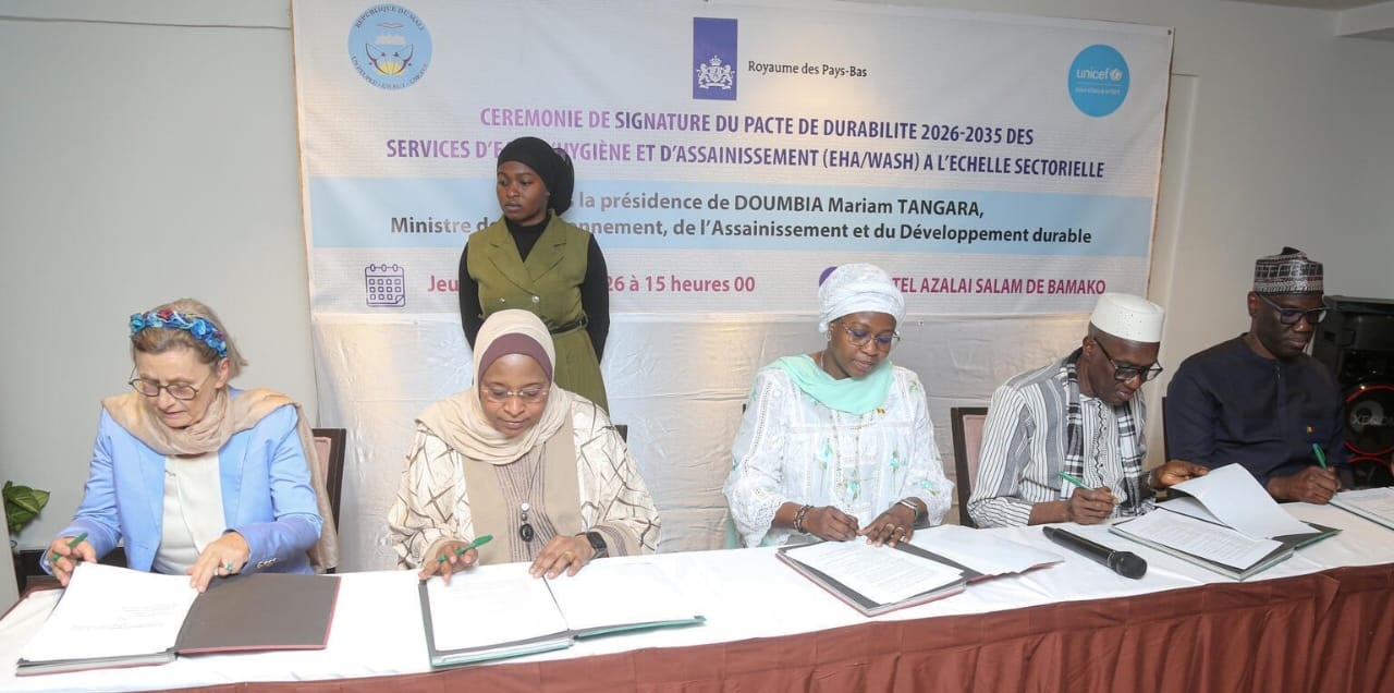 Signature du Pacte de durabilité 2026-2035 pour un meilleur accès de tous à l’eau, l’hygiène et l’assainissement