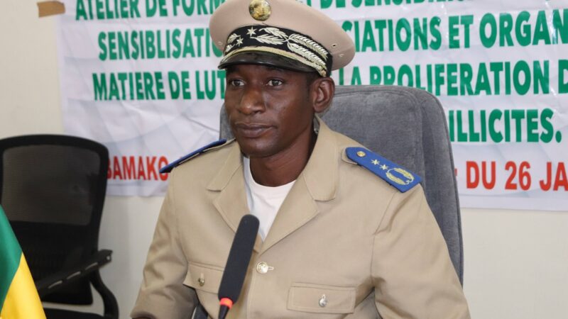 Atelier de renforcement des capacités sur le contrôle des armes légères à Koulikoro