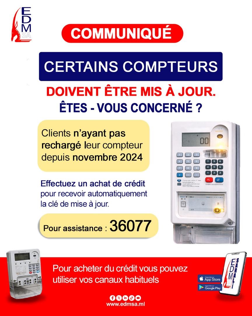 EDM-SA: COMMUNIQUE