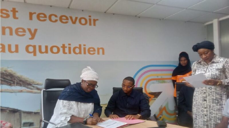 Mali : Signature de convention entre Mouv Taxi et Orange money.