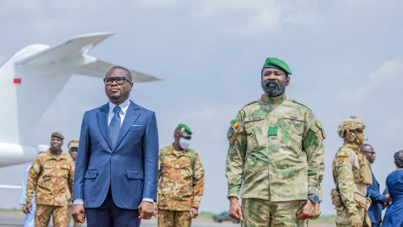 Mali-Bénin : Assimi Goïta reçoit le président Romuald Wadagni à Bamako