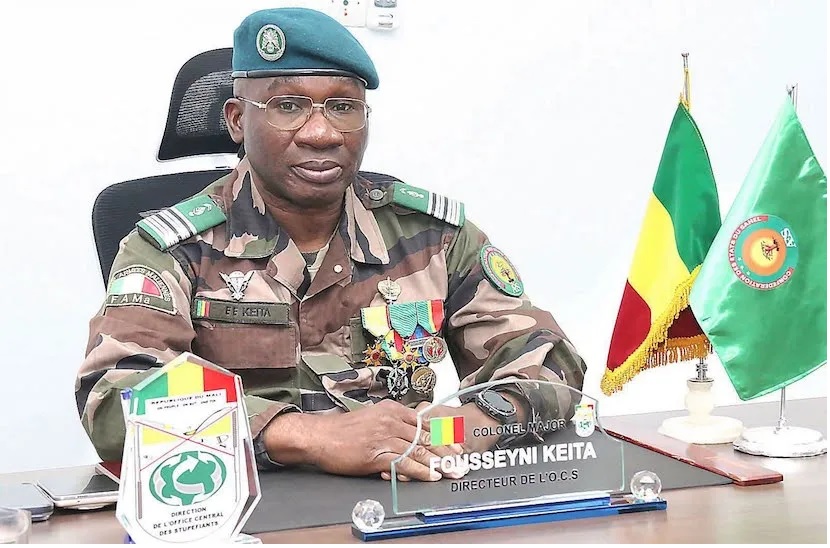 Mali : l’OCS saisit plus de 151 tonnes de drogues en quatre mois, un record historique sous la direction du Colonel-Major Fousseyni Keïta