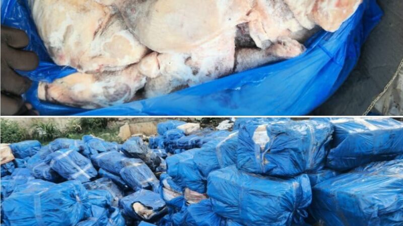 Bamako : près de 8 tonnes de viandes et abats importés saisis par les Douanes
