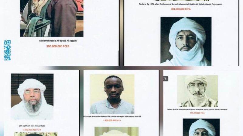 Lutte anti-terroriste au Mali : Le gouvernement offre une récompense pour la capture de suspects