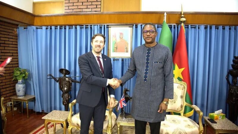 Burkina Faso – Royaume-Uni : Ouagadougou et Londres affichent leur volonté de renforcer leur partenariat