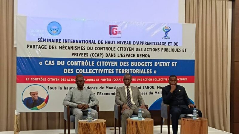 Mali : ouverture d’un séminaire international de haut niveau sur le contrôle citoyen des actions publiques et privées