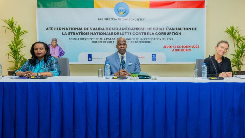 Lutte contre la corruption : Le Mali se dote d&rsquo;un nouvel outil de suivi-évaluation
